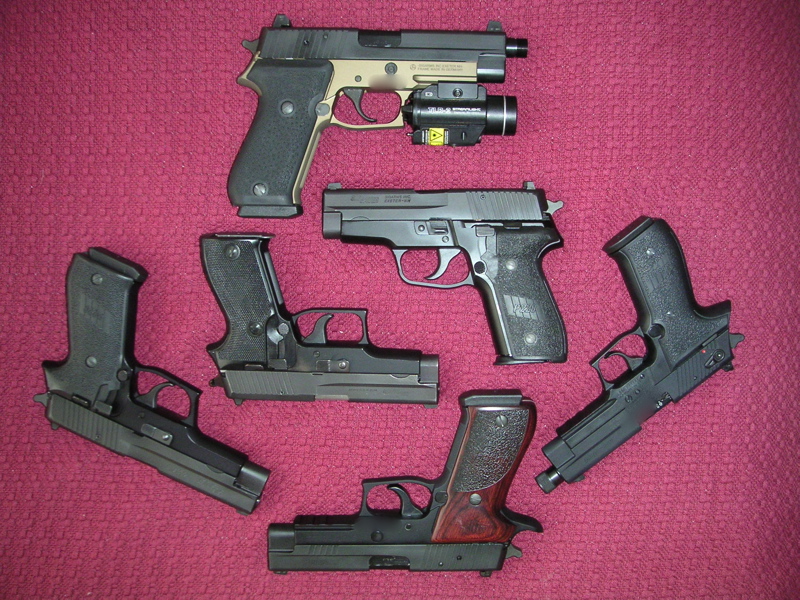 Pic of our Sig Handguns